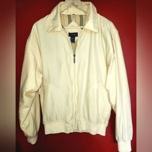 O17 Vintage Winner Mate Yellow Bomber Zip Up Jacket - Plaid Lining Phone pocket